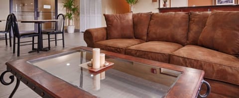 42-inch flat-screen TV with cable channels, TV