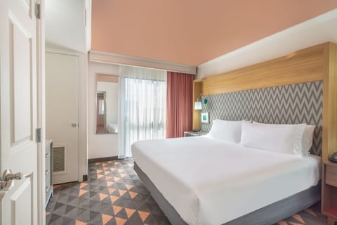 In-room safe, desk, laptop workspace, blackout drapes