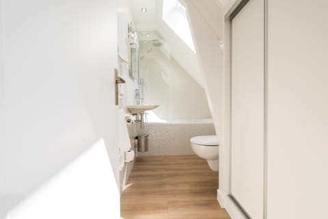 Small Double Room | Bathroom | Eco-friendly toiletries, hair dryer, towels, soap