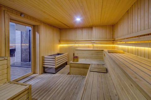 Sauna, steam room, Turkish bath