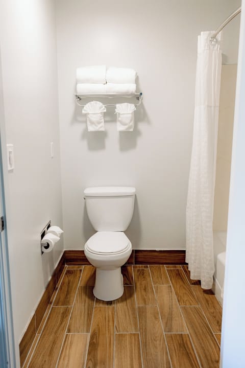 Suite, Multiple Beds, Accessible, Non Smoking | Bathroom | Combined shower/tub, free toiletries, hair dryer, towels