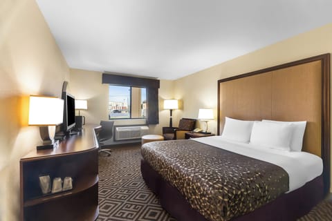 Individually decorated, individually furnished, desk, blackout drapes