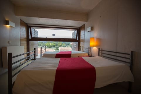 Blackout drapes, free WiFi, bed sheets