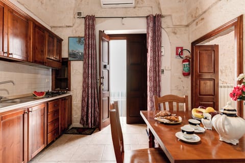 Exclusive Apartment, 1 Bedroom, Ground Floor | Private kitchen | Fridge, stovetop, coffee/tea maker, electric kettle