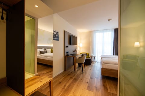 In-room safe, blackout drapes, soundproofing, free WiFi