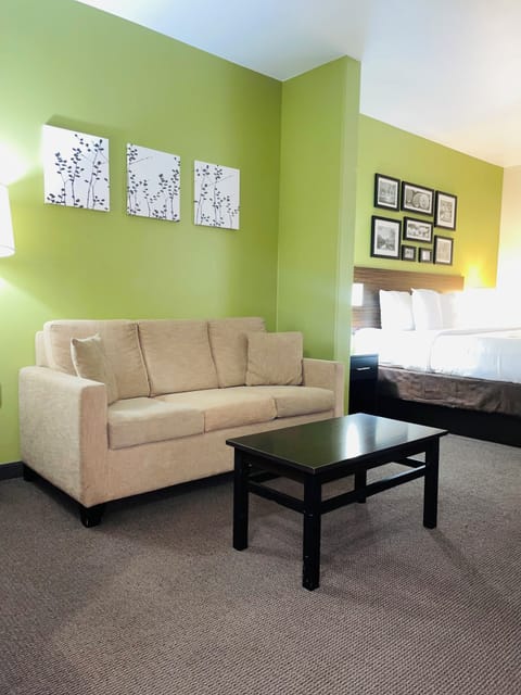 Suite, 1 King Bed, Accessible, Non Smoking | Desk, iron/ironing board, free cribs/infant beds, rollaway beds