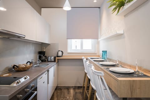 Standard Apartment, 2 Bedrooms | Private kitchen | Microwave, stovetop, coffee/tea maker, electric kettle