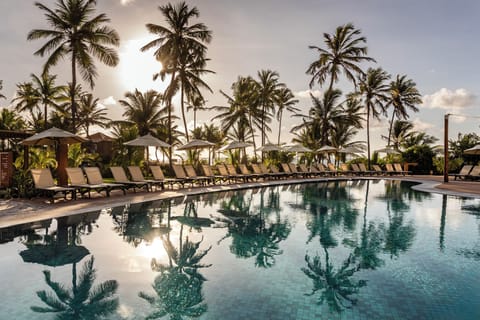 2 outdoor pools, pool umbrellas, sun loungers