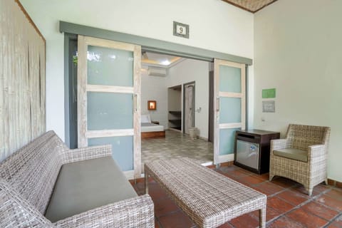 Quadruple Room, Multiple Beds, Garden View | Terrace/patio