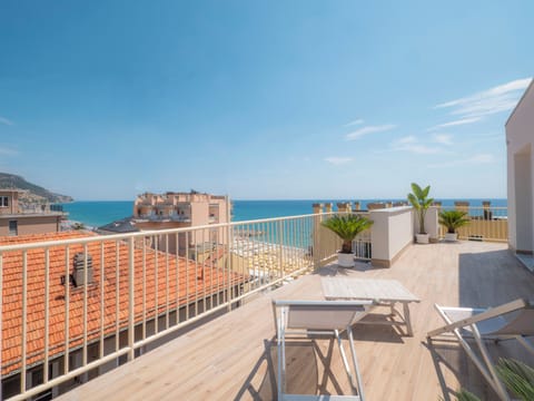 Deluxe Double or Twin Room, Terrace, Sea View | Terrace/patio