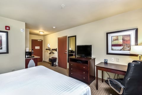 Room, 1 King Bed, Accessible Roll in Shower, Non Smoking | Down comforters, pillowtop beds, in-room safe, desk