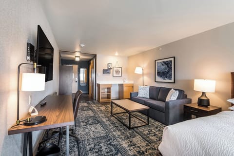 Suite, Multiple Beds, City View | Premium bedding, desk, laptop workspace, blackout drapes