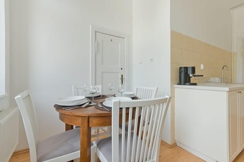 Apartment | Private kitchen | Fridge, microwave, oven, stovetop