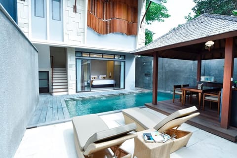 Two Bedroom Private Pool Villa with Gazebo | Minibar, in-room safe, desk, rollaway beds