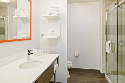 Free toiletries, hair dryer, towels, soap