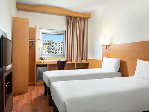 Room, 2 Twin Beds | In-room safe, desk, soundproofing, iron/ironing board