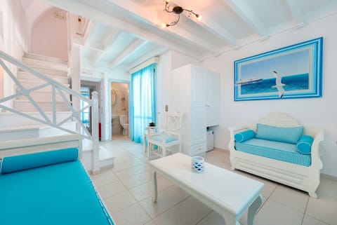 Superior Duplex, Partial Sea View (Melpomene) | Minibar, in-room safe, individually decorated, individually furnished