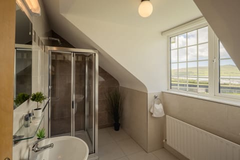 Free toiletries, hair dryer, towels, soap