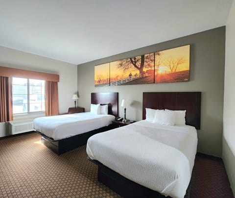 Room, 2 Queen Beds, Accessible, Non Smoking (Mobility/Hearing, Tub w/Grab Bars) | Iron/ironing board, free cribs/infant beds, rollaway beds, free WiFi