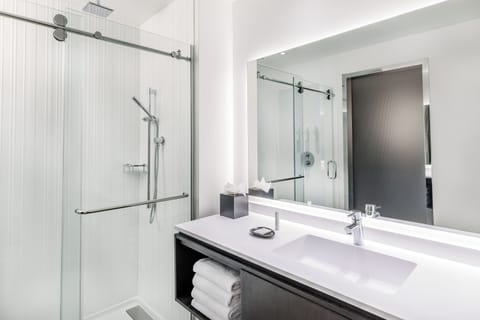 Free toiletries, hair dryer, towels, soap