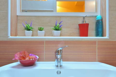 Comfort Double Room, 1 Queen Bed, Private Bathroom | Bathroom | Shower, free toiletries, hair dryer, bidet