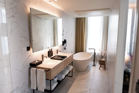 Suite | Bathroom | Free toiletries, hair dryer, towels