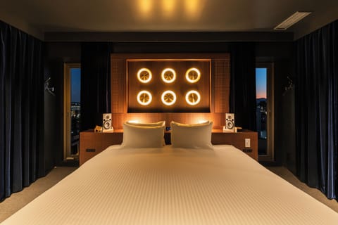 Audiophile's Listening Room "TRAVELLING ROOM" by Takamasa Aoki | Premium bedding, down comforters, pillowtop beds, in-room safe