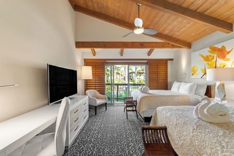 Standard Suite, 2 Queen Beds, Garden View | In-room safe, desk, iron/ironing board, free cribs/infant beds