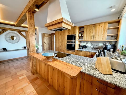 Superior Chalet, Multiple Beds | Private kitchen | Full-size fridge, microwave, oven, stovetop
