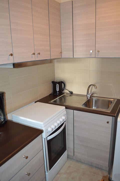 Premium Studio, 1 Bedroom, Kitchen, Sea View | Private kitchen | Full-size fridge, oven, stovetop, coffee/tea maker