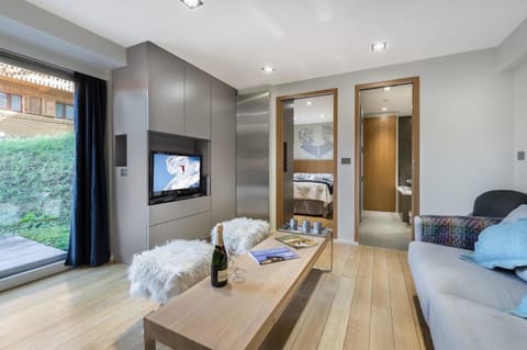 Apartment, Ensuite (Residence Les Sapins) | Living area | Flat-screen TV