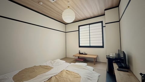Non Smoking, Tatami Japanese Style Room | Desk, iron/ironing board (on request), WiFi (free), bed sheets