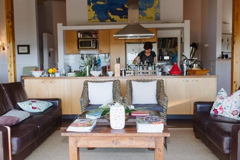 33-inch flat-screen TV with cable channels, TV, DVD player