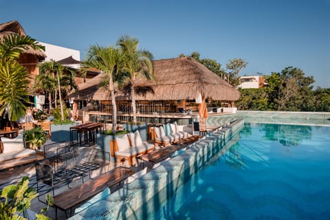 Outdoor pool, open 10:00 AM to 10:00 PM, sun loungers