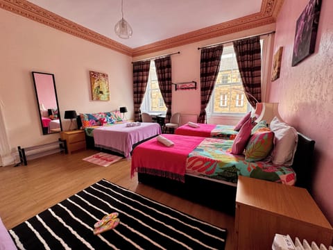 Quadruple Room, Shared Bathroom (Room 1) | Blackout drapes, iron/ironing board, free WiFi, bed sheets