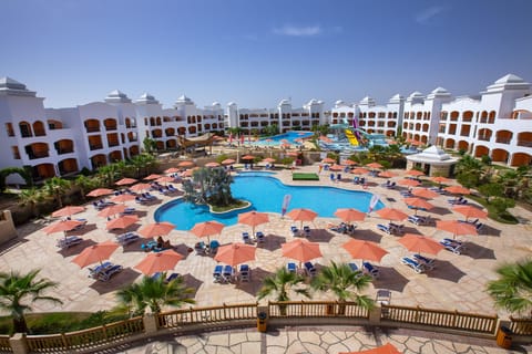 3 outdoor pools, open 9:00 AM to 5:00 PM, pool umbrellas, sun loungers