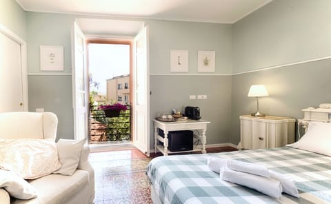 Romantic Double Room, Garden View | Down comforters, memory foam beds, individually decorated