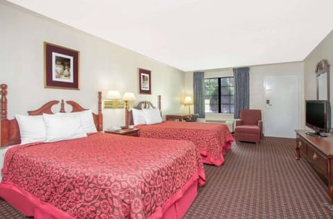 Room, 2 Double Beds, Non Smoking | Free WiFi, bed sheets