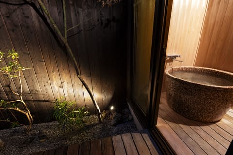 Japanese Town Style House | Bathroom | Separate tub and shower, deep soaking tub, free toiletries, hair dryer