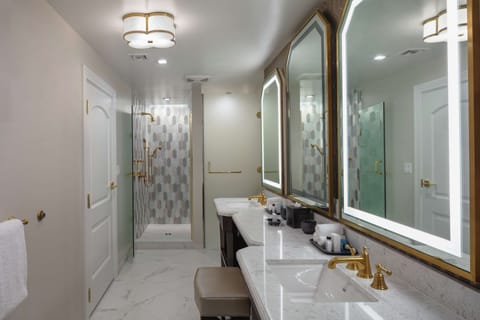 Suite, 1 King Bed (Eisenhower) | Bathroom shower