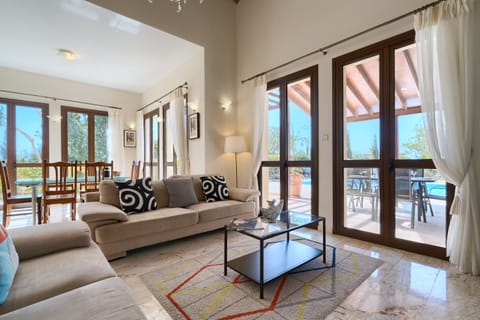 Villa, 3 Bedrooms, Private Pool | Living area | Flat-screen TV, video-game console