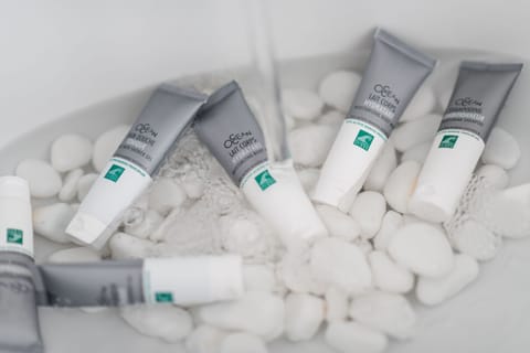 Free toiletries, hair dryer, bathrobes, slippers