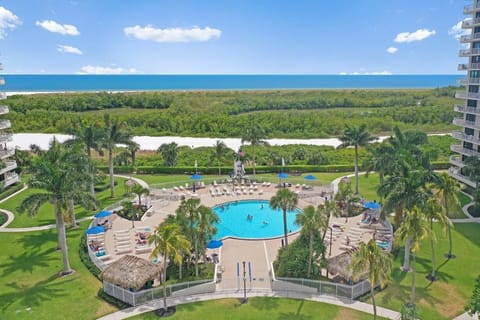 Condo, 1 Queen Bed (Beachfront condo with SW-facing balco) | Pool | A heated pool
