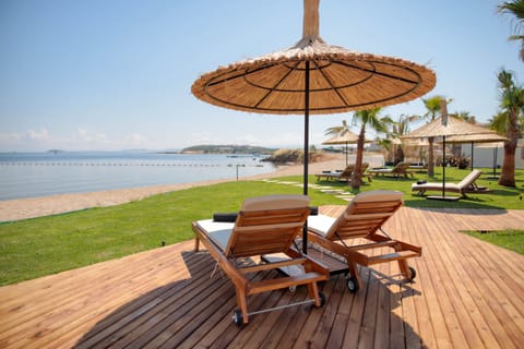 Private beach nearby, sun loungers, beach umbrellas, beach towels