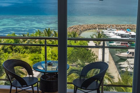 Deluxe Double Room, Sea View | Balcony view