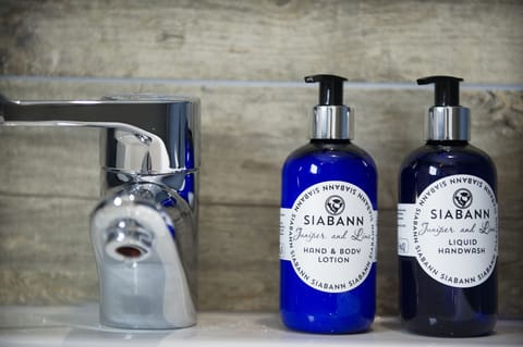 Free toiletries, hair dryer, towels