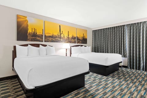 Standard Room, 2 Queen Beds | Pillowtop beds, in-room safe, desk, iron/ironing board