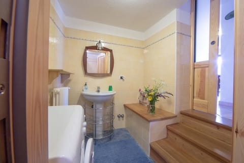 Condo | Bathroom | Shower, rainfall showerhead, hair dryer, bathrobes