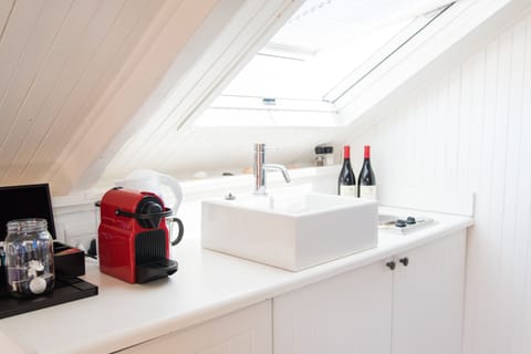 Luxury Loft, 1 Bedroom, Mountain View | Private kitchenette | Full-size fridge, stovetop, espresso maker, coffee/tea maker