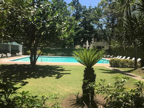 Outdoor pool, open 9:00 AM to 7:00 PM, sun loungers